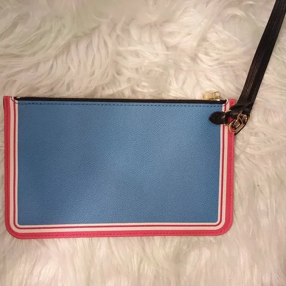 Like New! Ltd ED LV G@me On! Neverfull MM Pochette in Blue (w/ Dust Bag & Box) - Picture 3 of 6